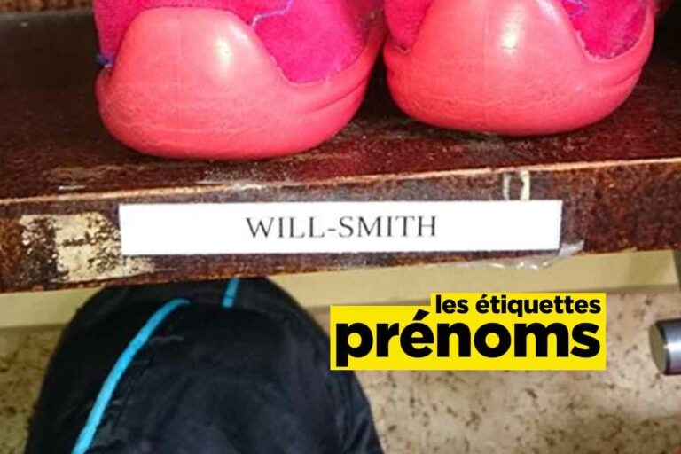Will-Smith et autres étiquettes prénoms de la classe