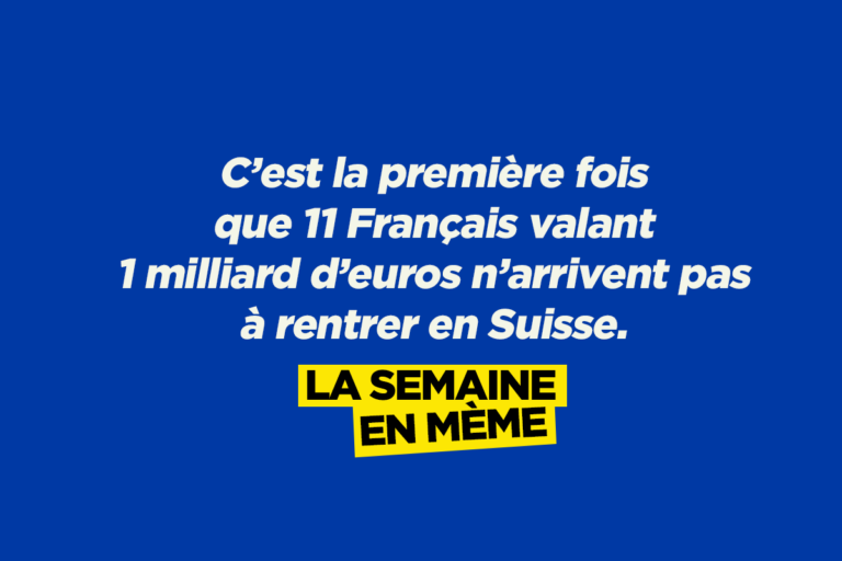 Pas de Français en Suisse, les meilleurs memes de la semaine