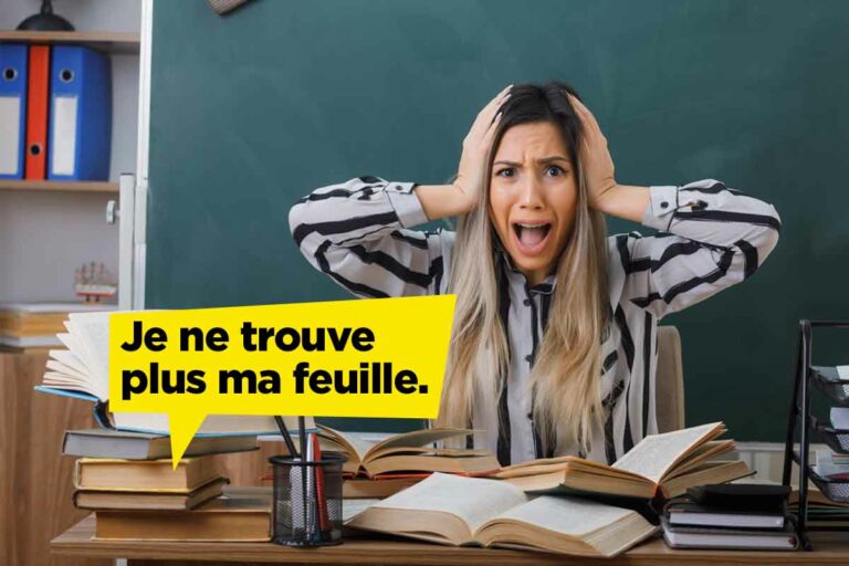 « Je trouve plus ma feuille ». Ces petits riens qui font de ta journée de prof un enfer sur terre