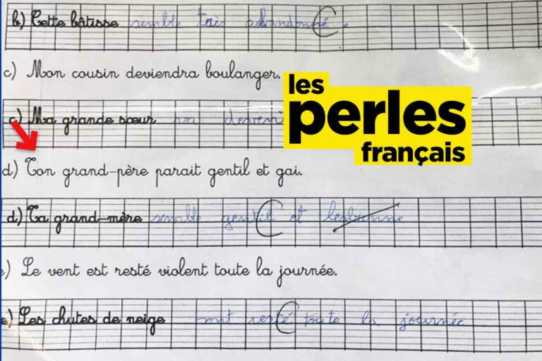 Mon grand-père lesbienne, 10 perles d’élèves orthographiques