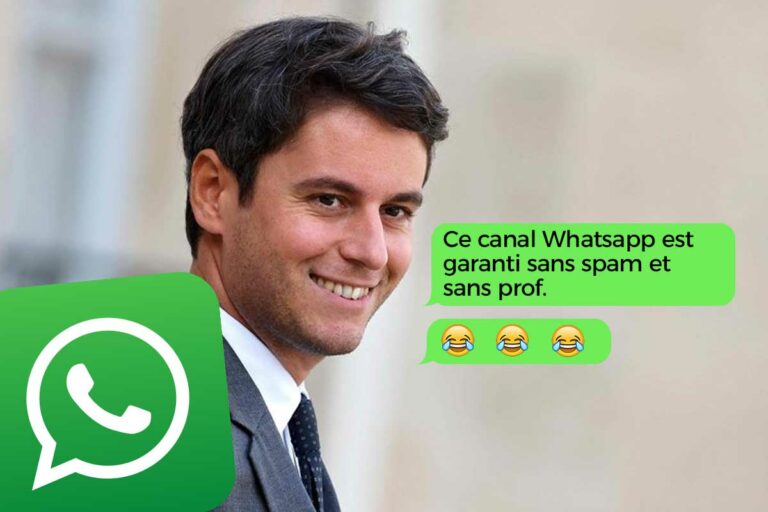 « Sans spam et sans prof », les messages de Gabriel Attal sur Whatsapp divisent les internautes