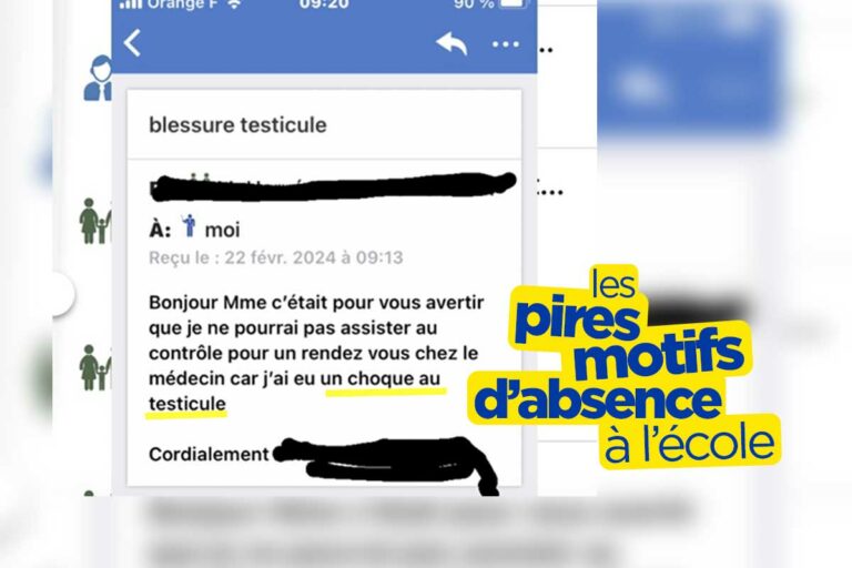 Choque au testicule, 10 motifs douloureux d&rsquo;absence à l&rsquo;école