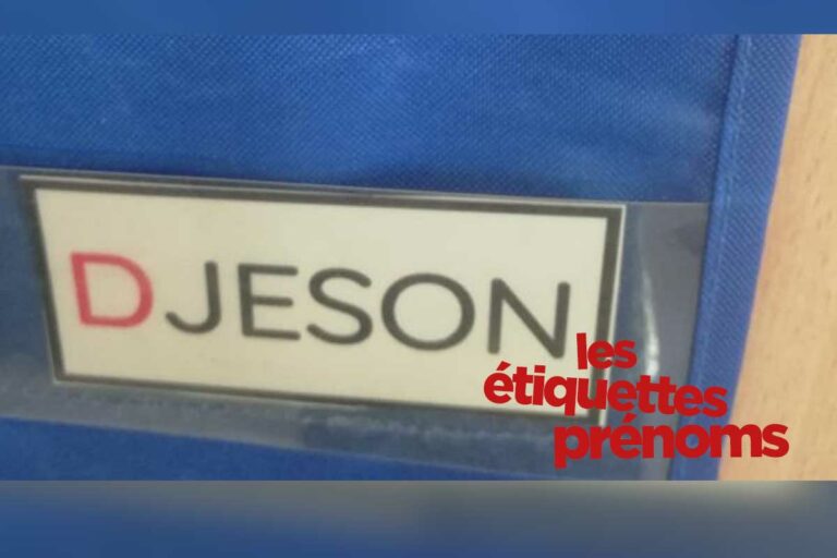 Djeson et autres étiquettes prénoms de la classe