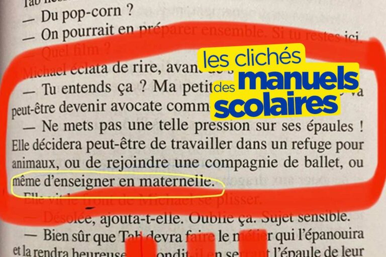 « Ou même d&rsquo;enseigner en maternelle », les clichés des manuels scolaires
